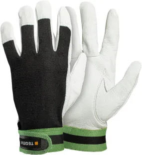 Guanti da lavoro Tegera TEGERA, Tg. 11, in Cuoio, col. Nero, Verde, Bianco